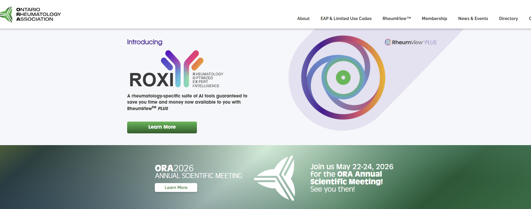Ontario Rheumatology Association website